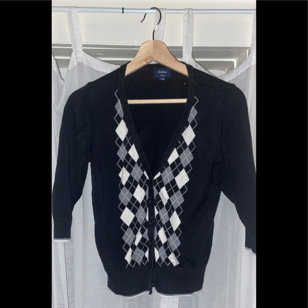 cute plaid cardigan